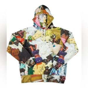 EUC Rare Supreme Mike Kelley More Love Hours, FW18 All Over Print Hoodie